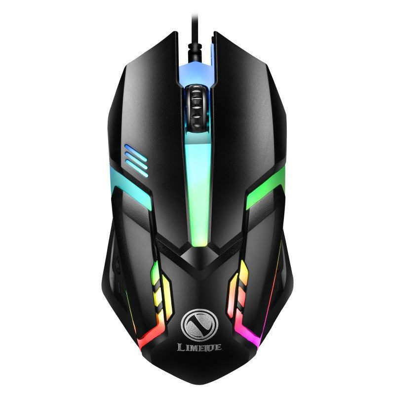 Limei gtx350 illuminated keyboard and mouse combo - floating keyboard, mechanical feel, esports gaming mouse and keyboard set
