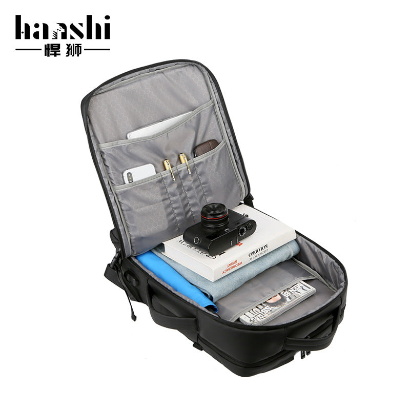 Cross-border men's business backpack, high-end fashion travel backpack, large-capacity waterproof computer bag, backpack.