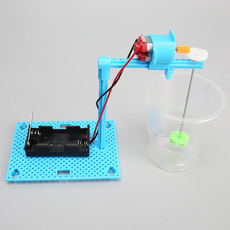 Science and technology small production small invention electric mixer experimental toy materials, children and students science experiment teaching aids