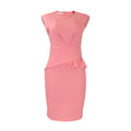 D392 european and american women's clothing independent station  fashion elegant pleated bodycon pencil skirt african dress