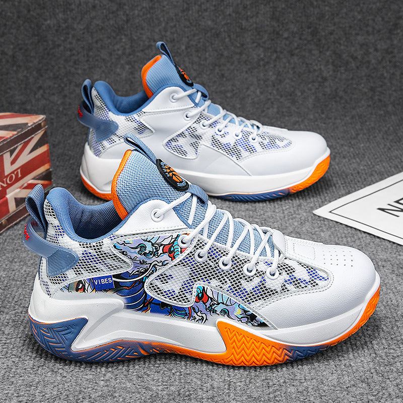 Basketball shoes 2026 new spring mesh breathable performance sneakers shock absorption anti-slip wear-resistant casual sports shoes for men