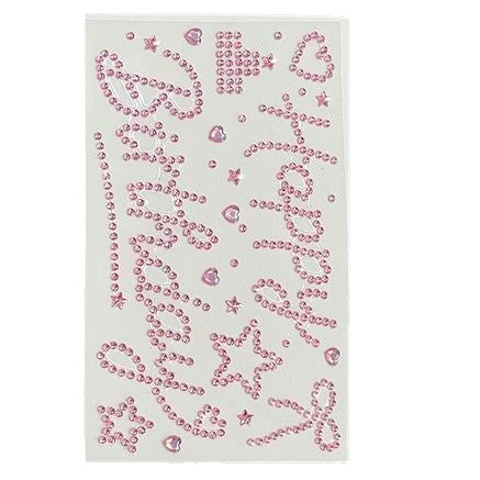Happy birthday rhinestone letter stickers - high-value gift wrapping decoration for girls, thoughtful diy sparkling diamond stickers