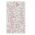 Happy birthday rhinestone letter stickers - high-value gift wrapping decoration for girls, thoughtful diy sparkling diamond stickers