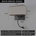 Elegant and stylish bedside reading wall lamp for hotels, guesthouses, and b&bs. modern fabric design with wall-mounted switch