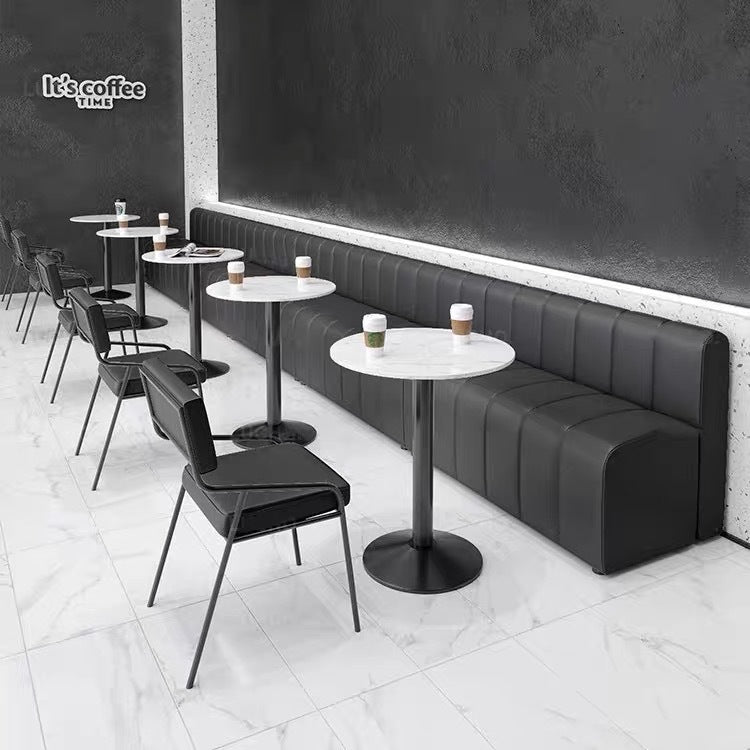 Cafe sofa card seat dining table commercial table and chair combination tea house sales office negotiation table milk tea shop light luxury bench