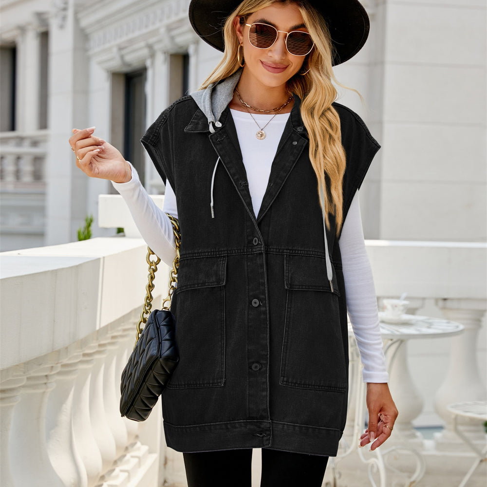 European and american cross-border  new denim vest women's  summer fashion trend denim sleeveless tank top
