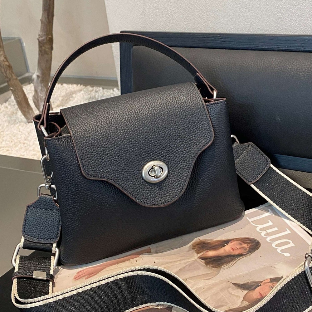 First-layer cowhide 2025 spring and summer new arrival bucket bag genuine leather work clothingelegant women's bag accessible luxury satchel shoulder crossbody bag