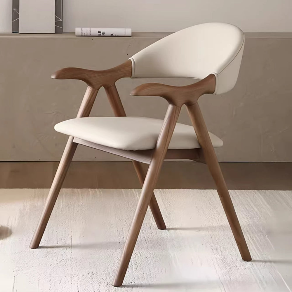 Used solid wood dining chair modern accessible luxuryclassy design tea room desk negotiation armrest back ash wood chair