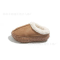 Fleece-linedthick sole snow boots for women outwear2025 cross-border new autumn and winter home non-slip cotton slippers fur slippers for women