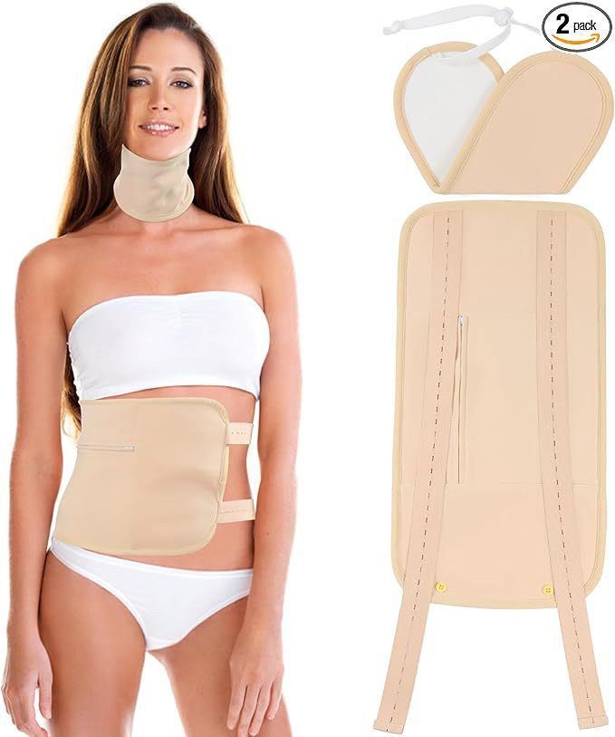 bestseller: castor oil pack - organic cotton castor oil abdominal wrap - reusable waist support castor oil pad