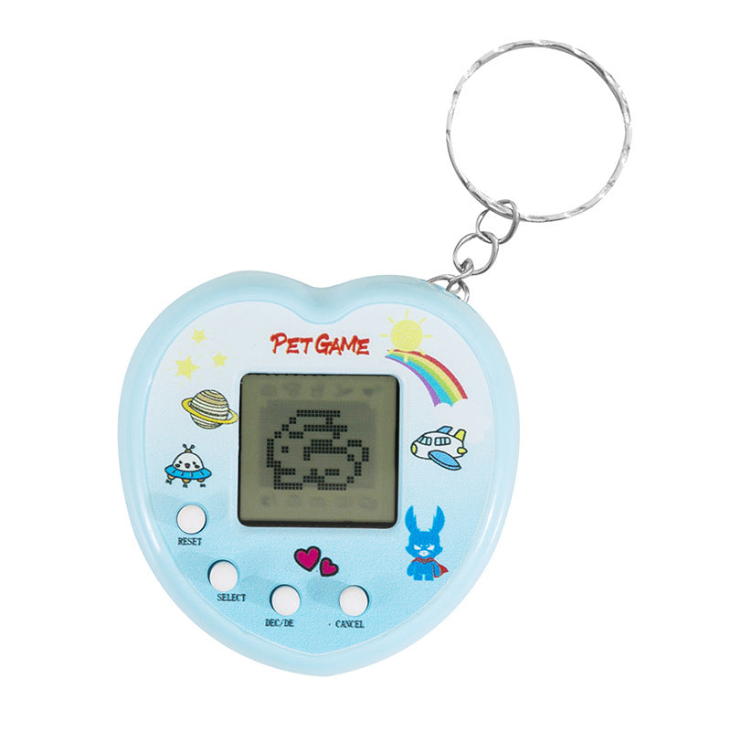 hot-selling love pet machine kids game toys virtual pet keychain small gift pendant