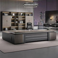 Saint li office desk - luxe executive office set: modern minimalist manager desk and chair combination - cross-border e-commerce