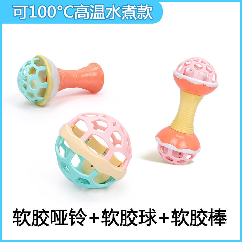 Cross-border export newborn baby toys baby hand rattle boys and girls early education puzzle bell toothpaste bed bell accessories