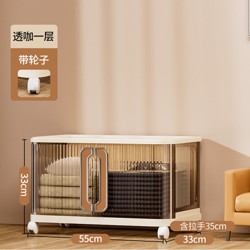 Multi-layer baby wardrobe Thickened baby storage cabinet Household snack sorting box Clothes storage Folding storage cabinet