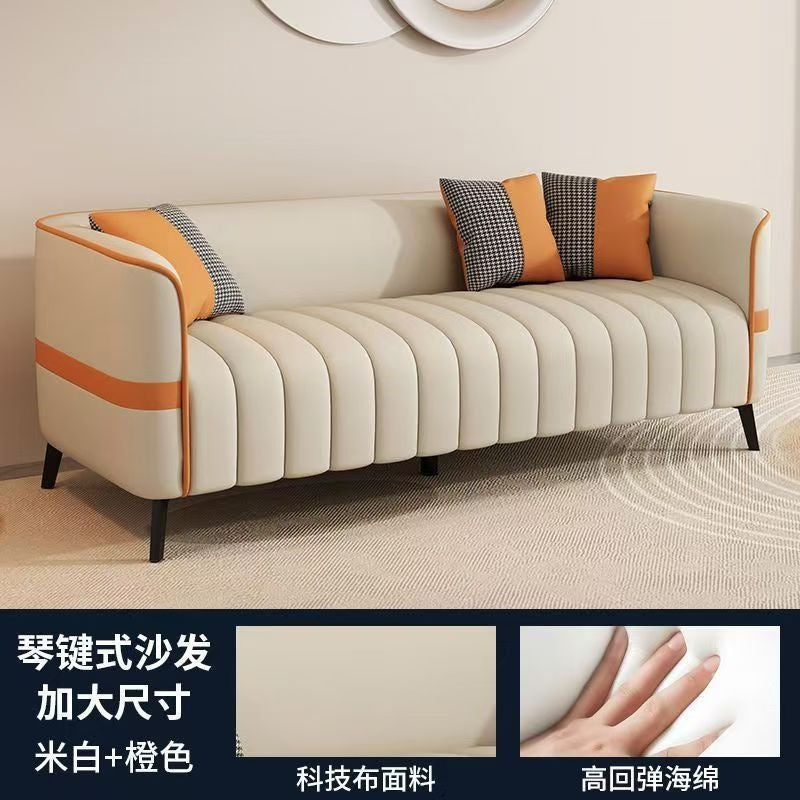 Sofa small apartment apartment office clothing store rest area reception beauty salon double three-seater sofa living room