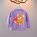 One-and-a-half-year-old baby girl's autumn coat, toddler's autumn baby cardigan, girl's lightweight spring and autumn  new top