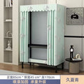 Simple wardrobe for home bedroom steel frame thickened and thickened steel pipe assembled cloth wardrobe rental room strong and durable cabinet