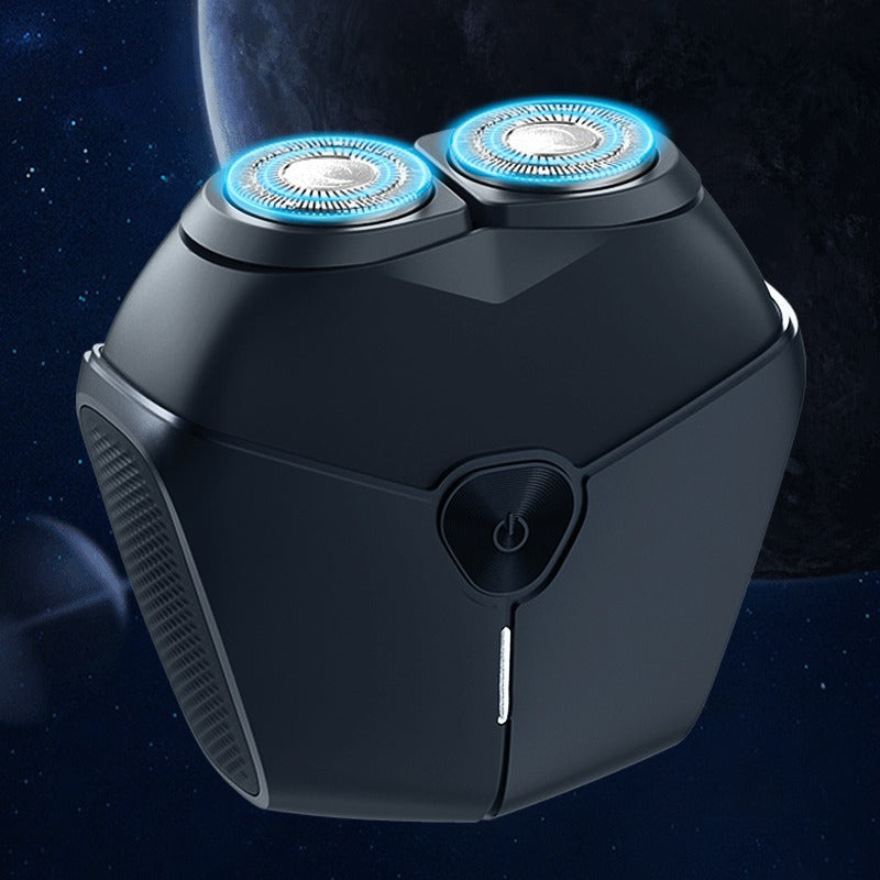 Magnetic blade 8w portable electric shaver, rotary razor, fully washable, rechargeable, ultra-quiet for men