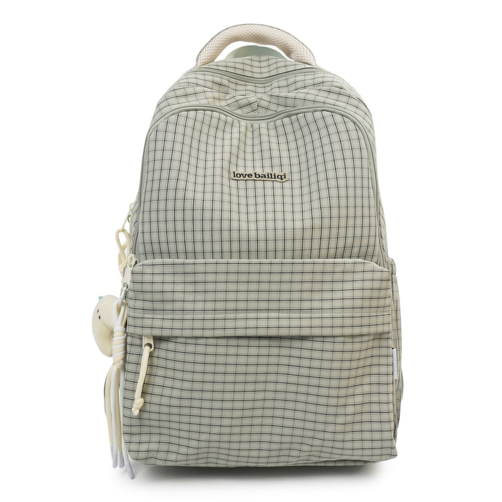 Japanese style small fresh plaid school bag for female junior high school students soft girl backpack for women cute jk backpack for women