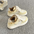2026 new spring/autumn korean style casual sneakers - factory direct thick-soled white shoes - women's versatile bread shoes for wholesale