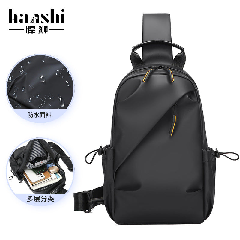 Cross-border new breast bag simple trendy cool wear-resistant shoulder bag leisure travel portable commuter messenger bag large capacity