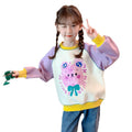 Girls' sweatshirt:  spring/autumn new arrival - trendy, stylish, long-sleeved, loose-fit top. perfect for spring, popular online, cute kids' clothing