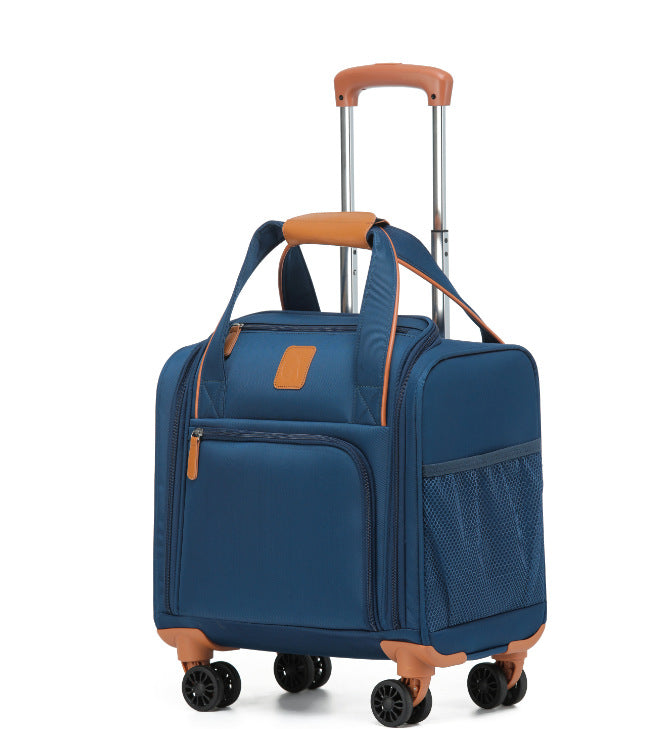 Oxford cloth suitcase 16 inch small boarding case children's trolley case wear-resistant canvas bag waterproof travel bag