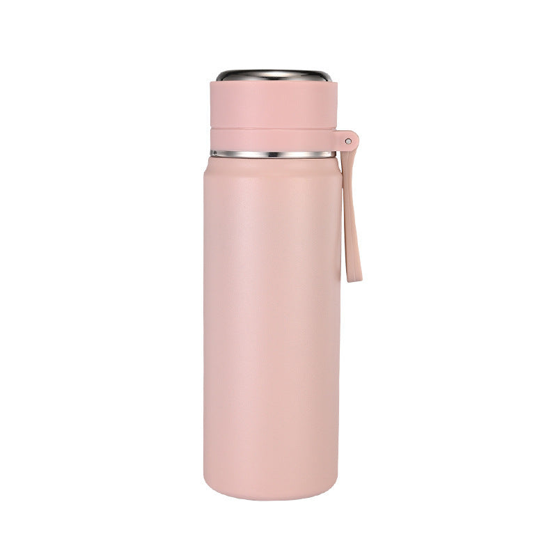 High-style insulated tumbler for women, 304 stainless steel trendy portable water bottle for men, tea infuser cup - wholesale & customization available