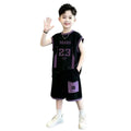 Boys' summer outfit set  new style kids sleeveless tank top clothes middle school students summer fashionable sports two-piece set