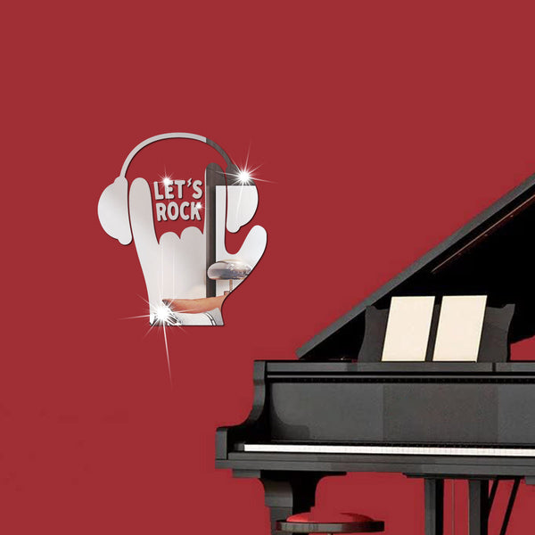 Xino acrylic wall sticker   decoration three-dimensional mirror sticker room bedroom earphone sticker arrangement