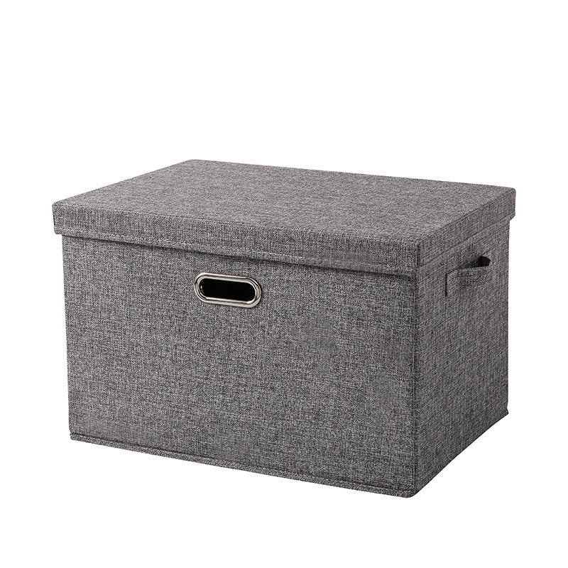 Fabric clothes storage box with lid Home wardrobe Home clothing storage box Cross-border foldable toy storage box