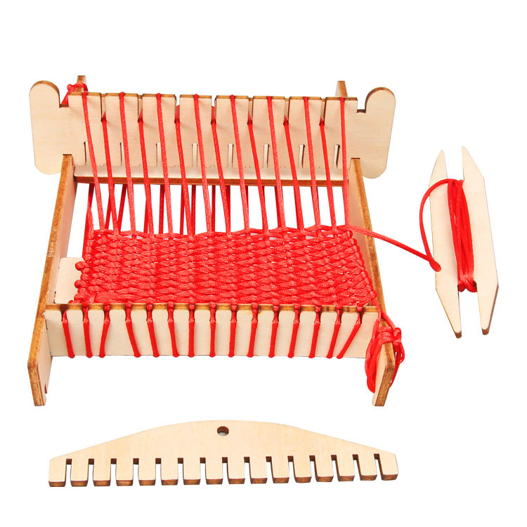 Loom DIY technology small production children and students assemble wooden handmade learning tools scientific experiment material package