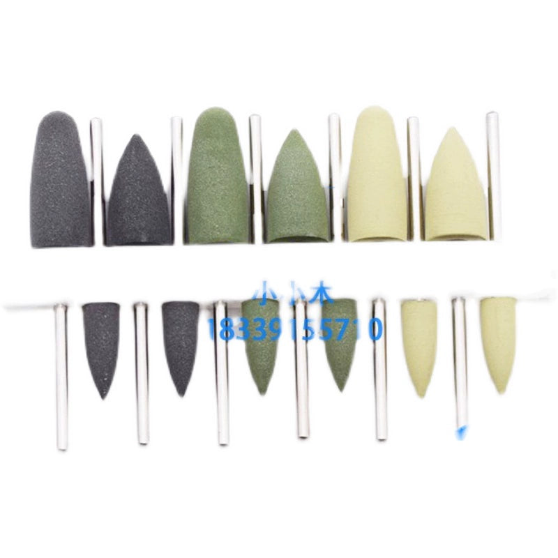 Dental, Resin Base, Denture Polishing Kit Silicone Rubber Slow Low Speed Straightening Machine Grinding Head
