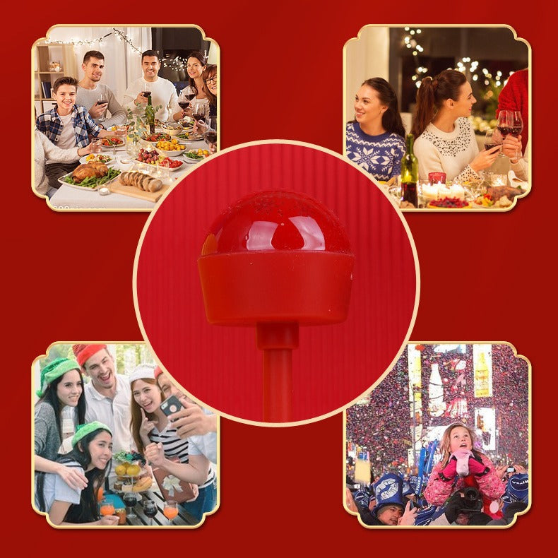 2024 lollipop small fortune character lamp color changing glitter lantern red led make a fortune spring festival new year gift night light