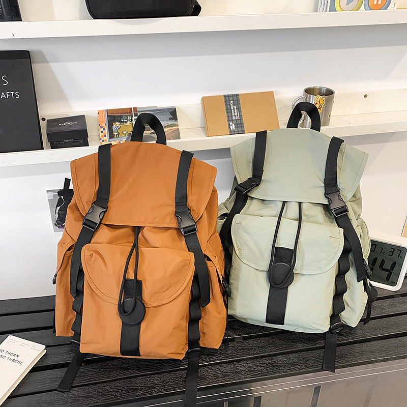 Outdoor sports mountaineering backpack large capacity travel backpack women's lightweight laptop backpack men's student schoolbag