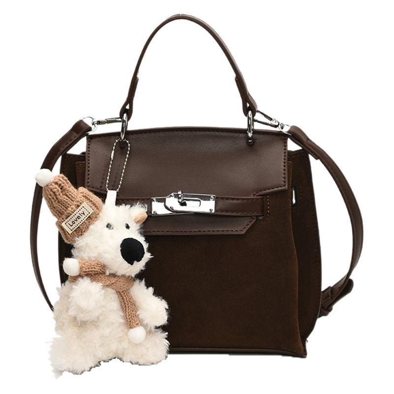 Retro niche suede bag women's 2025 new autumn and winter versatile messenger bag super fire handbag small bag