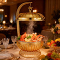Stainless steel beaded buffet warming stove - ideal for hotel banquets & buffets - in stock