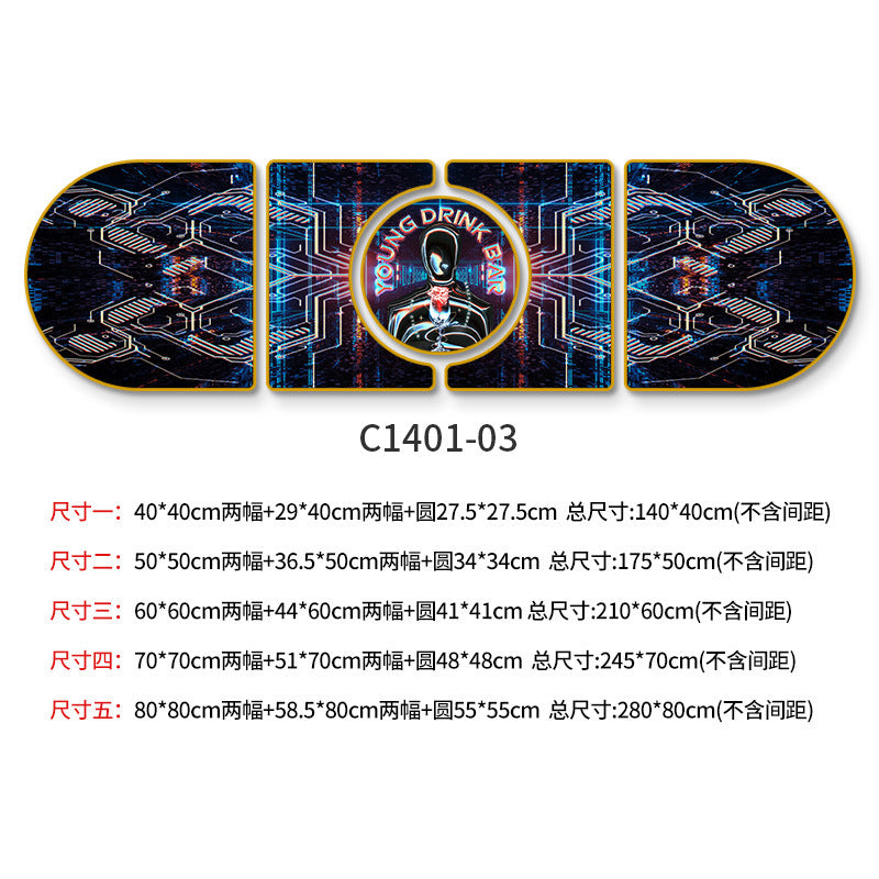 KTV box background wall creative painting bar clear bar atmosphere layout decorative painting nightclub image wall mural