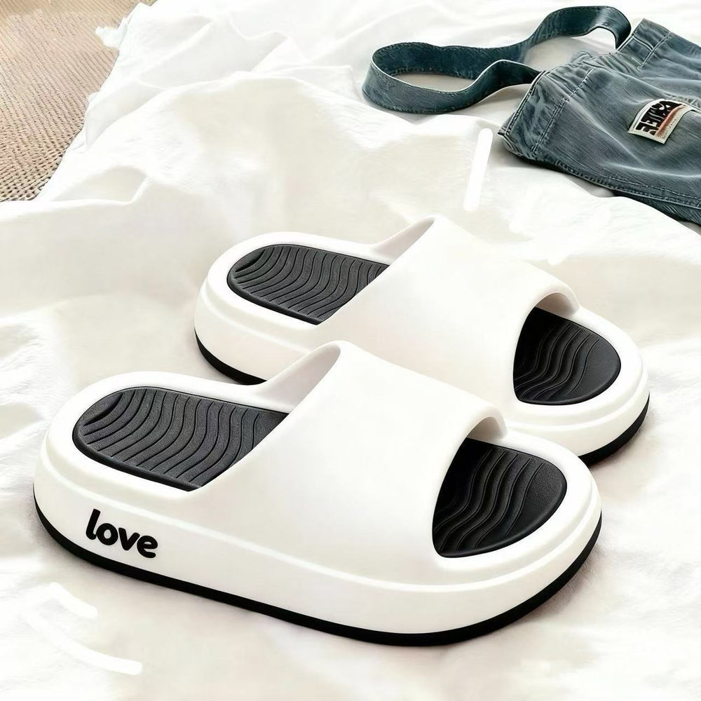 2025 women's summer new style platform slippers - thick-soled, indoor/outdoor, fashionable thong sandals, fairy style cool slippers