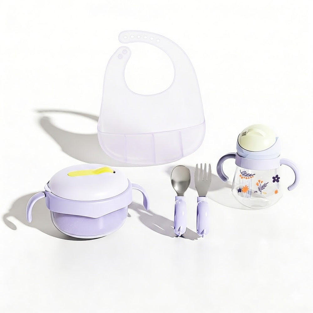 Newborn & first birthday gift set: premium baby feeding utensil gift box - wholesale available