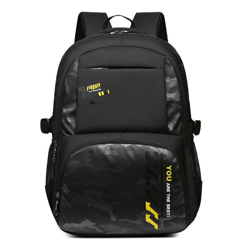 Manufacturers wholesale new backpacks for primary and secondary school students, large-capacity backpacks, casual and simple boys and girls, junior high school students schoolbags