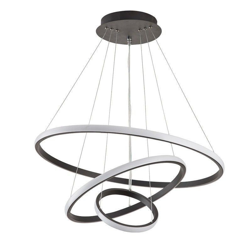 Three rings chandelier three circles restaurant dining room dining table bar room ring light staircase led living room light round lamp