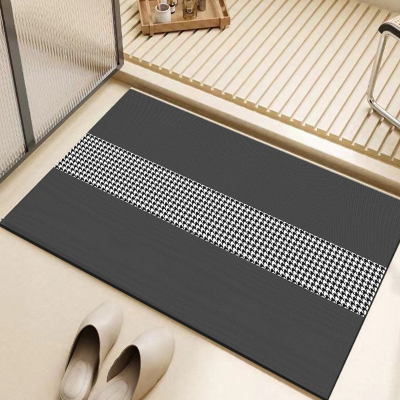 Soft diatom mud bathroom floor mat, absorbent mat, bathroom foot mat, toilet, bathroom door, non-slip quick-drying carpet