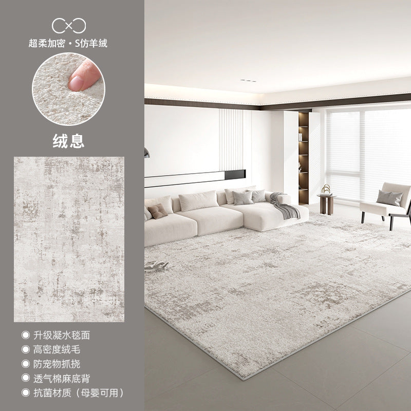 Distributed carpet living room new arrival no-wash and wipeable accessible luxuryclassy waterproof and stain-resistant floor mat modern casual bedside blanket