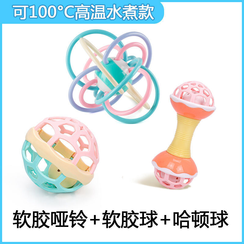 Cross-border export newborn baby toys baby hand rattle boys and girls early education puzzle bell toothpaste bed bell accessories