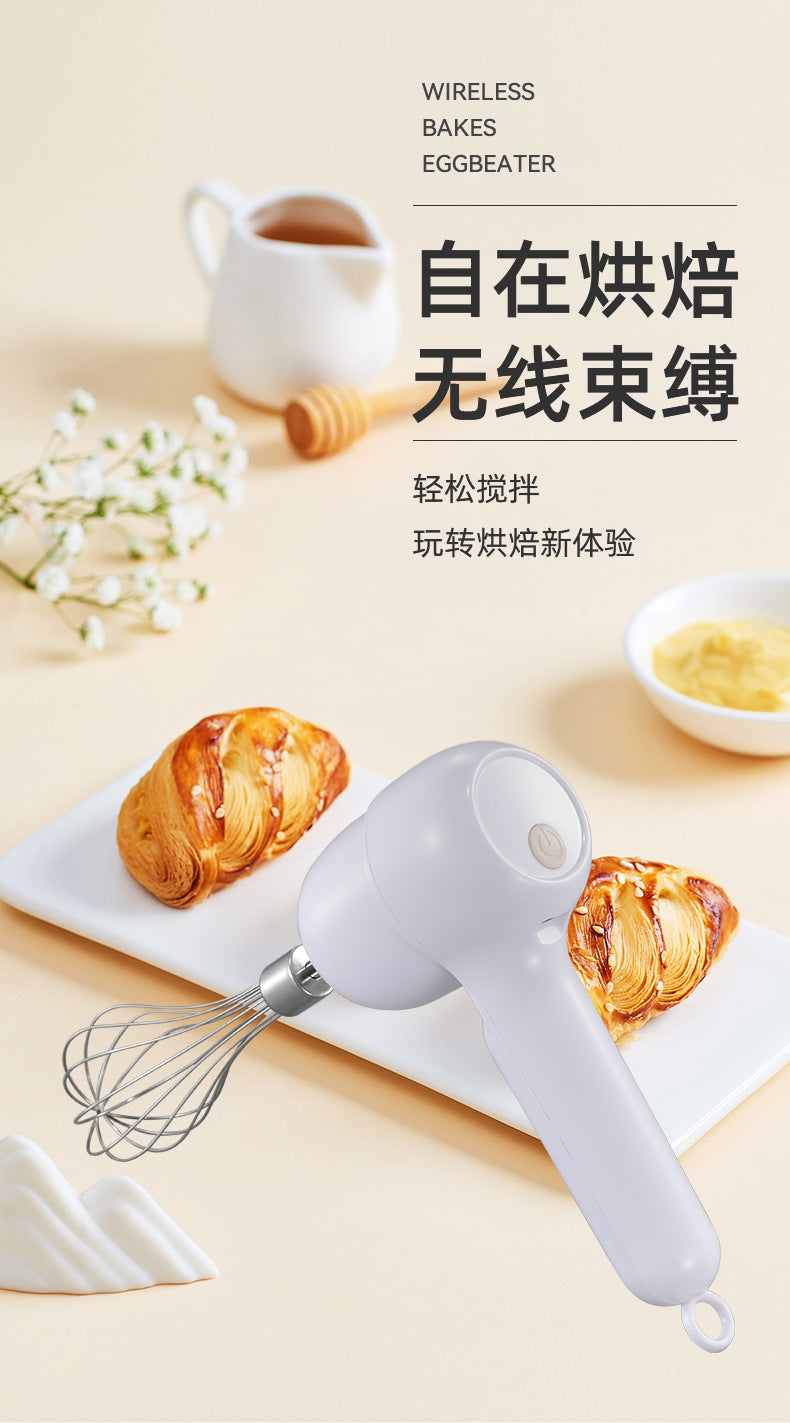 2025 new dc electric hand mixer - compact kitchen appliance for home use, baby food prep, and food processing - cordless, rechargeable