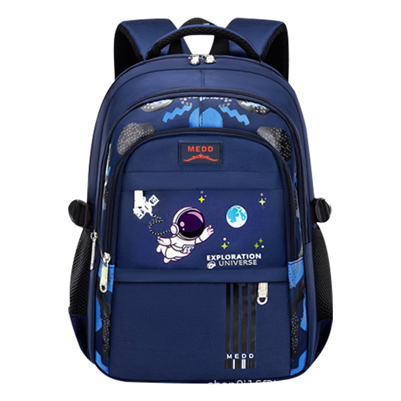 Backpack for grades 3-6, junior high school, large capacity, weight-reducing, spine-protecting, elementary school student schoolbag, breathable straps, storage