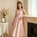 Youth dress french floral suspender skirt lace retro sweet new niche styleclassyelegant silm
