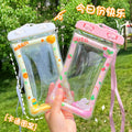 Airbag phone waterproof case - touchscreen compatible for swimming, floating, water parks, water fights, diving - waterproof phone pouch