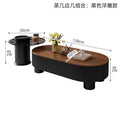 New arrival living room chinoiserie oval italian medieval style slate coffee table accessible luxuryfor home modern casual office table